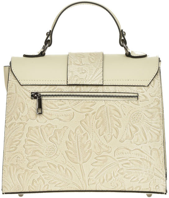 Geanta de mana din piele naturala Antonia Moretti AM0383, Bej, #3, Bagsy