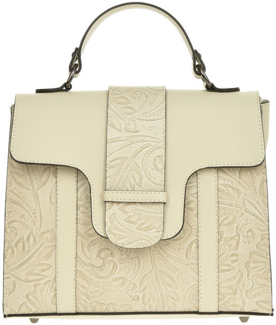 Geanta de mana din piele naturala Antonia Moretti AM0383, Bej, #1, Bagsy