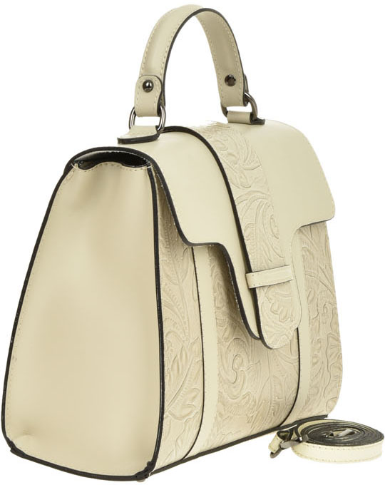 Geanta de mana din piele naturala Antonia Moretti AM0383, Bej, #2, Bagsy