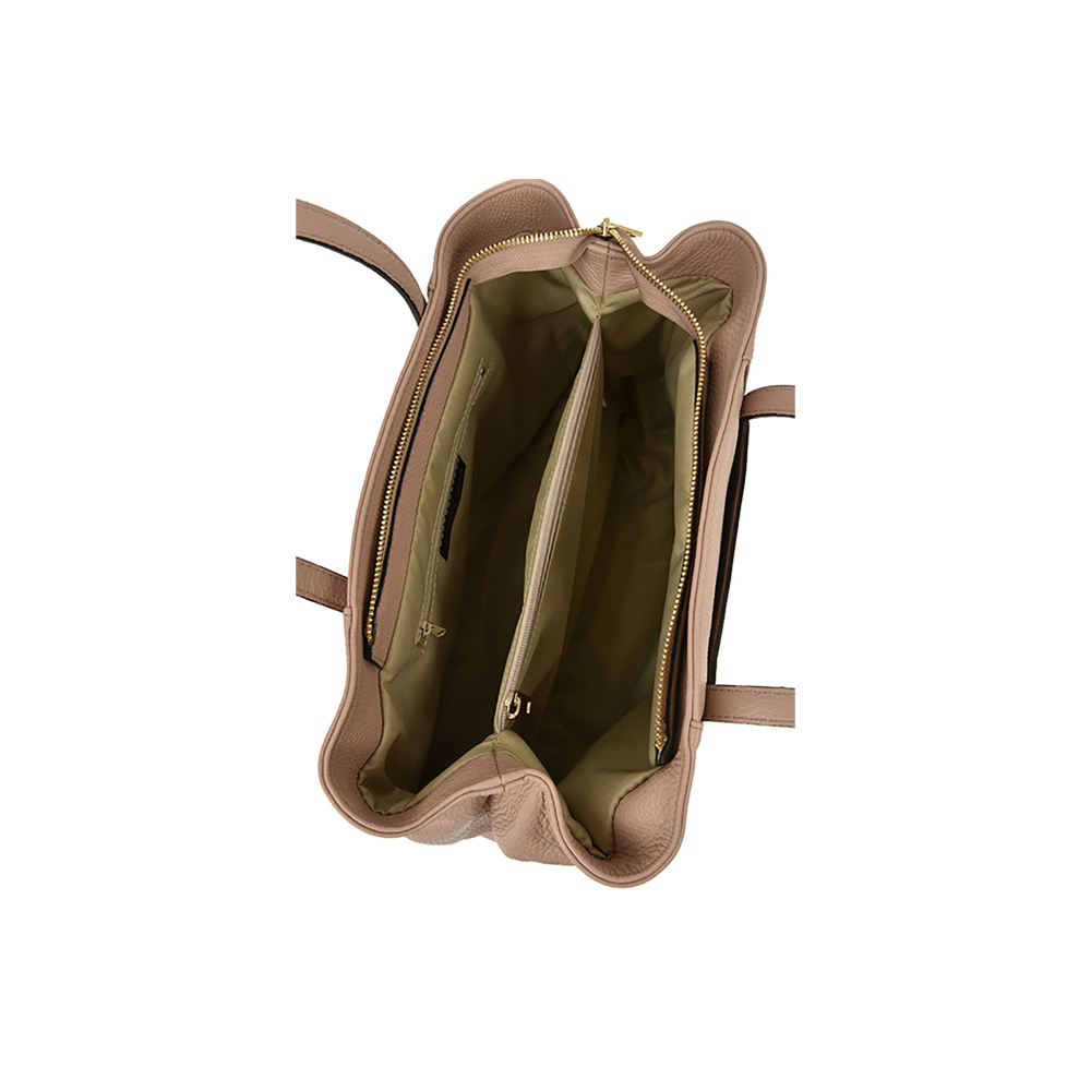 Geanta de mana din piele naturala Antonia Moretti AM0389, Roz, #4, Bagsy