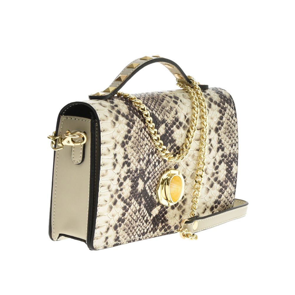 Geanta de mana din piele naturala Antonia Moretti AM0752, Bej, #2, Bagsy