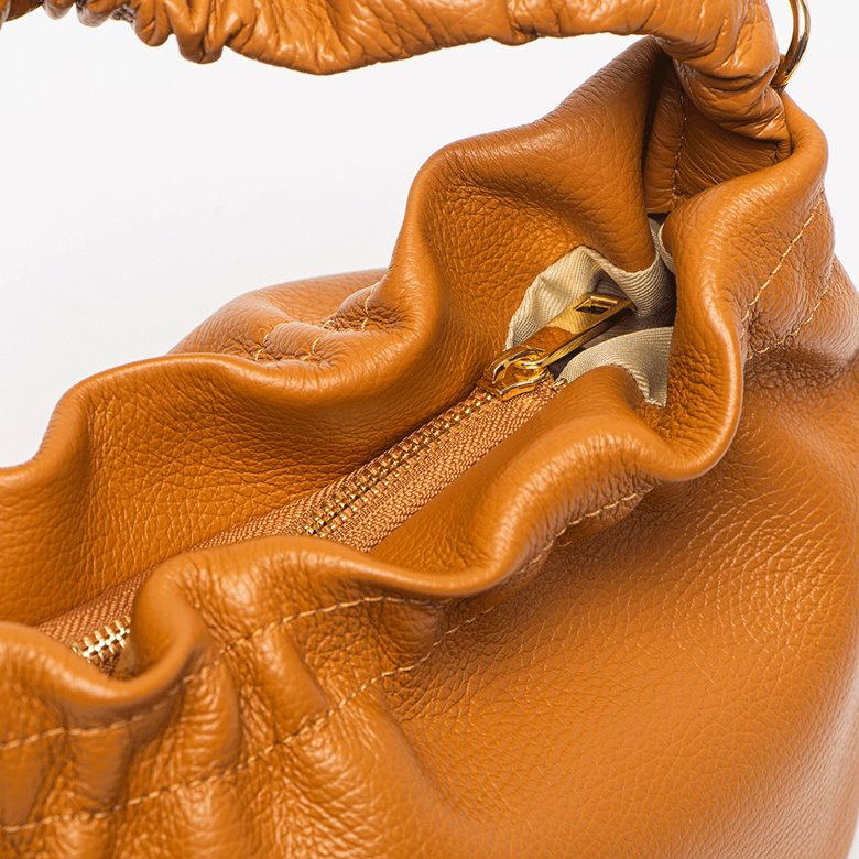 Geanta de mana din piele naturala Antonia Moretti AM1165, Cognac, #3, Bagsy