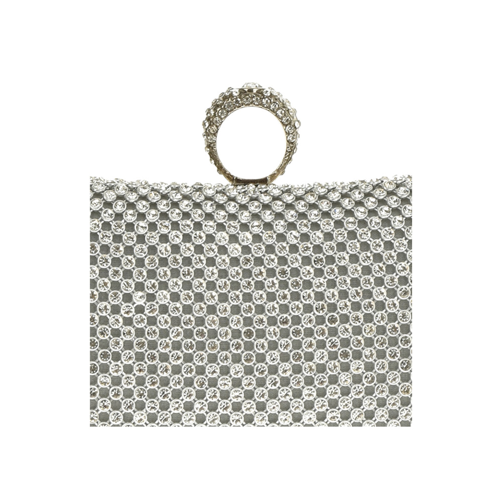 Geanta de ocazie Antonia Moretti AM0863, Argintie, Nr. 4, Bagsy