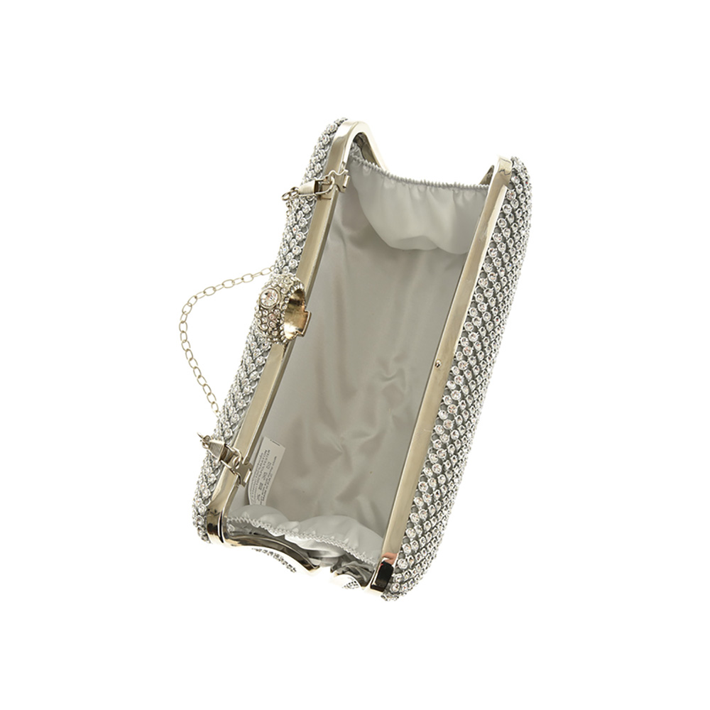 Geanta de ocazie Antonia Moretti AM0863, Argintie, Nr. 5, Bagsy