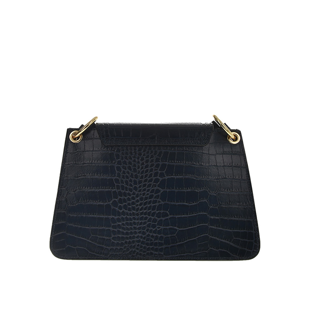 Geanta de umar din piele naturala Antonia Moretti AM0801, Albastru, #4, Bagsy