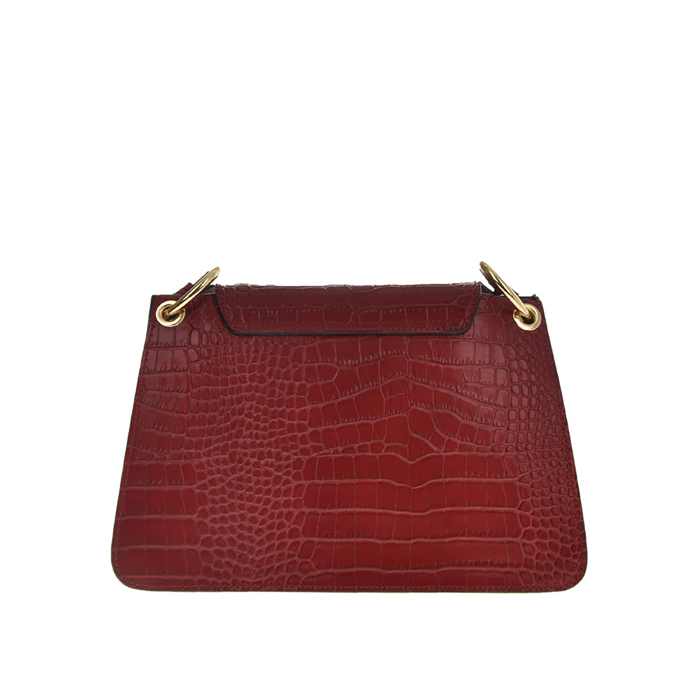 Geanta de umar din piele naturala Antonia Moretti AM0801, Rosu, #4, Bagsy