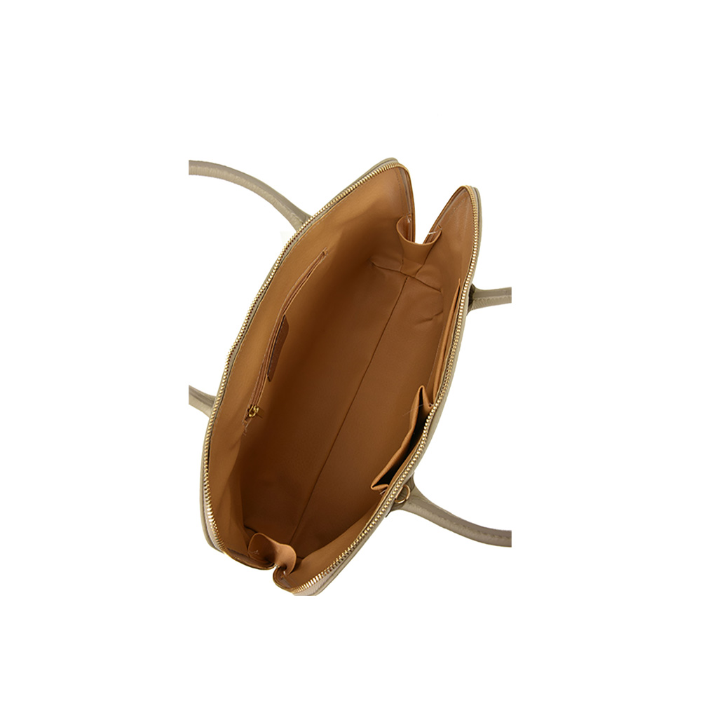 Geanta dama din piele naturala Antonia Moretti AM0155, Bej, #4, Bagsy