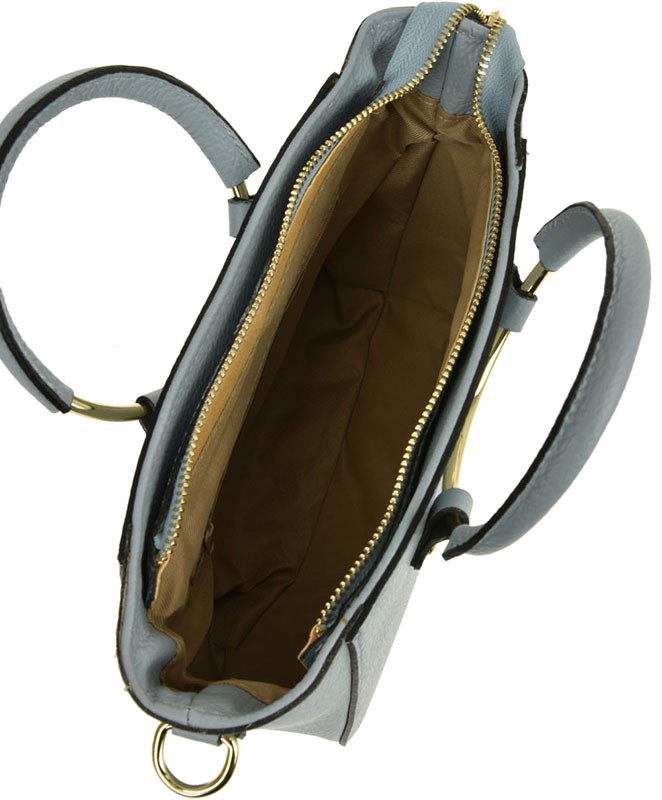 Geanta crossbody din piele naturala Antonia Moretti AM0382, Bleu, #4, Bagsy