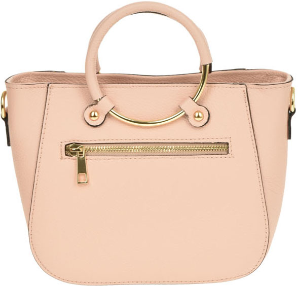 Geanta crossbody din piele naturala Antonia Moretti AM0382, Roz, #3, Bagsy