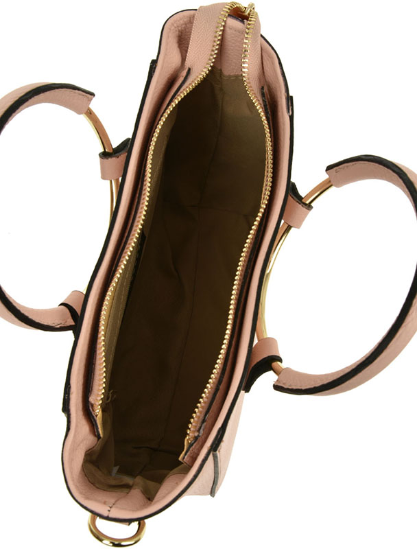 Geanta crossbody din piele naturala Antonia Moretti AM0382, Roz, #4, Bagsy