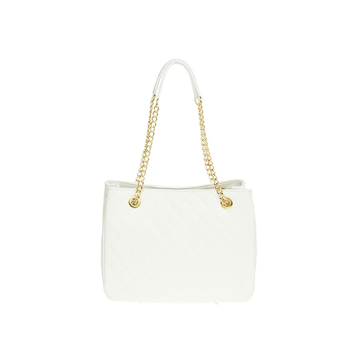 Geanta tote din piele naturala Antonia Moretti AM0391, Alb, #4, Bagsy