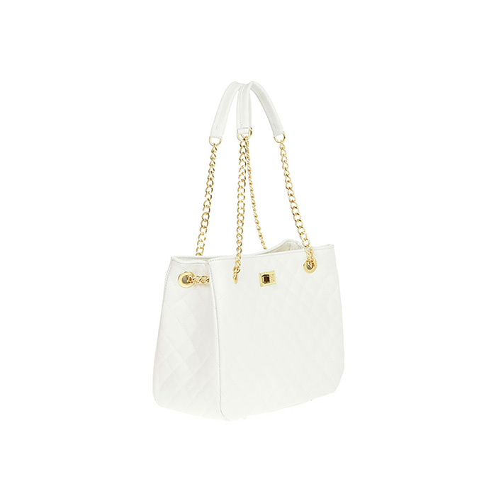 Geanta tote din piele naturala Antonia Moretti AM0391, Alb, #2, Bagsy