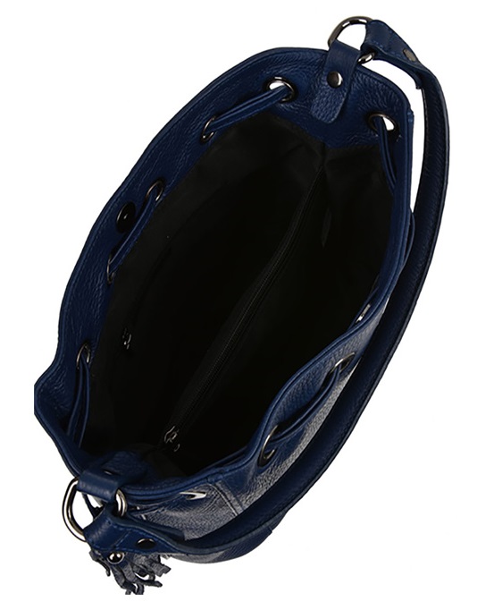 Geanta de mana din piele naturala Antonia Moretti AM0408, Albastru, #4, Bagsy