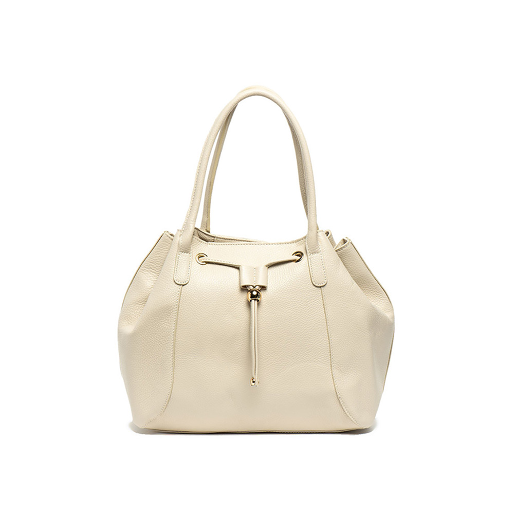 Geanta tote din piele naturala Antonia Moretti AM0777, Bej, #1, Bagsy