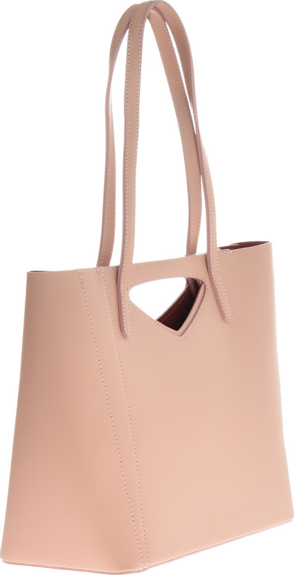 Geanta de mana din piele naturala Carolina di Rosa CR6447, Roz, #2, Bagsy