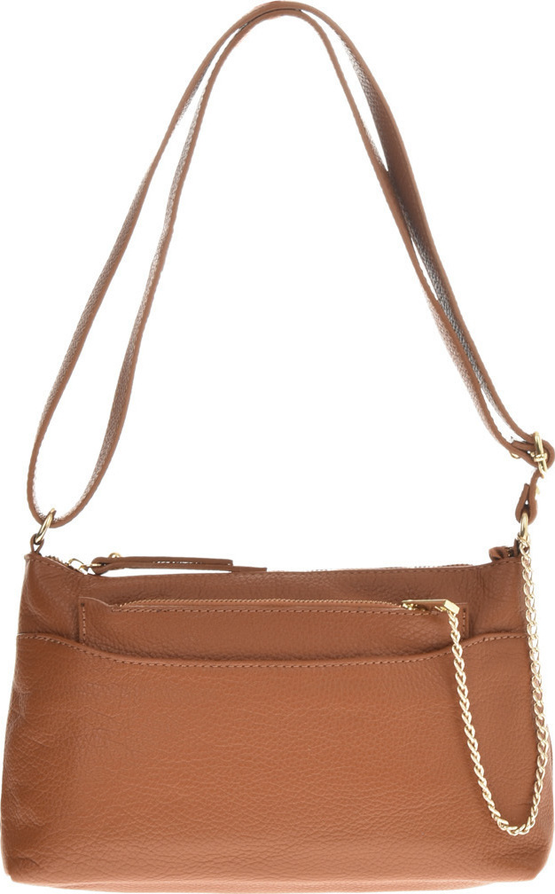Geanta de umar din piele naturala Patrizia Lucchini PL6169, Cognac, Nr. 1, Bagsy