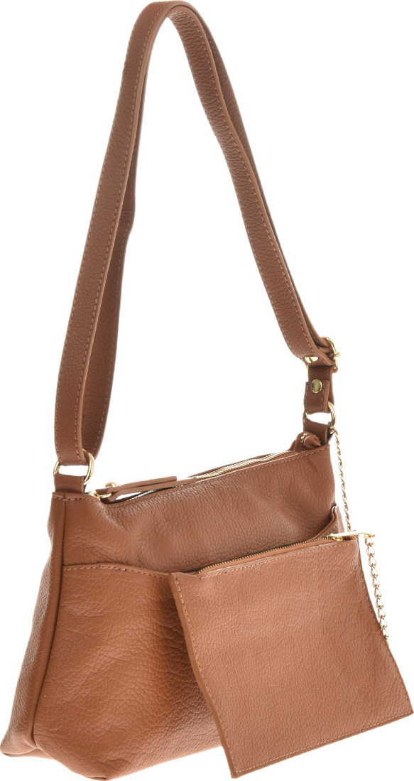 Geanta de umar din piele naturala Patrizia Lucchini PL6169, Cognac, Nr. 2, Bagsy