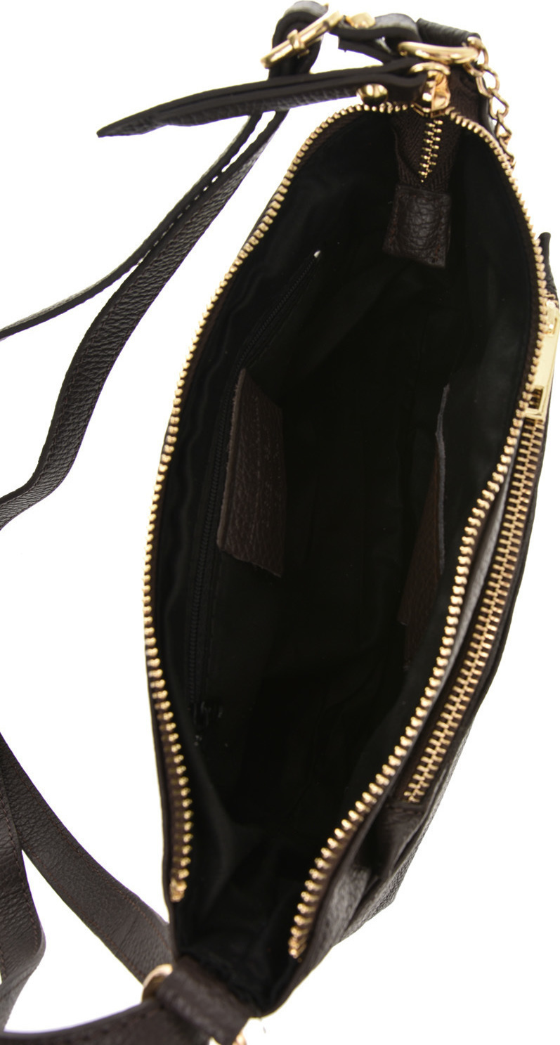 Geanta de umar din piele naturala Patrizia Lucchini PL6169, Gri inchis, #5, Bagsy