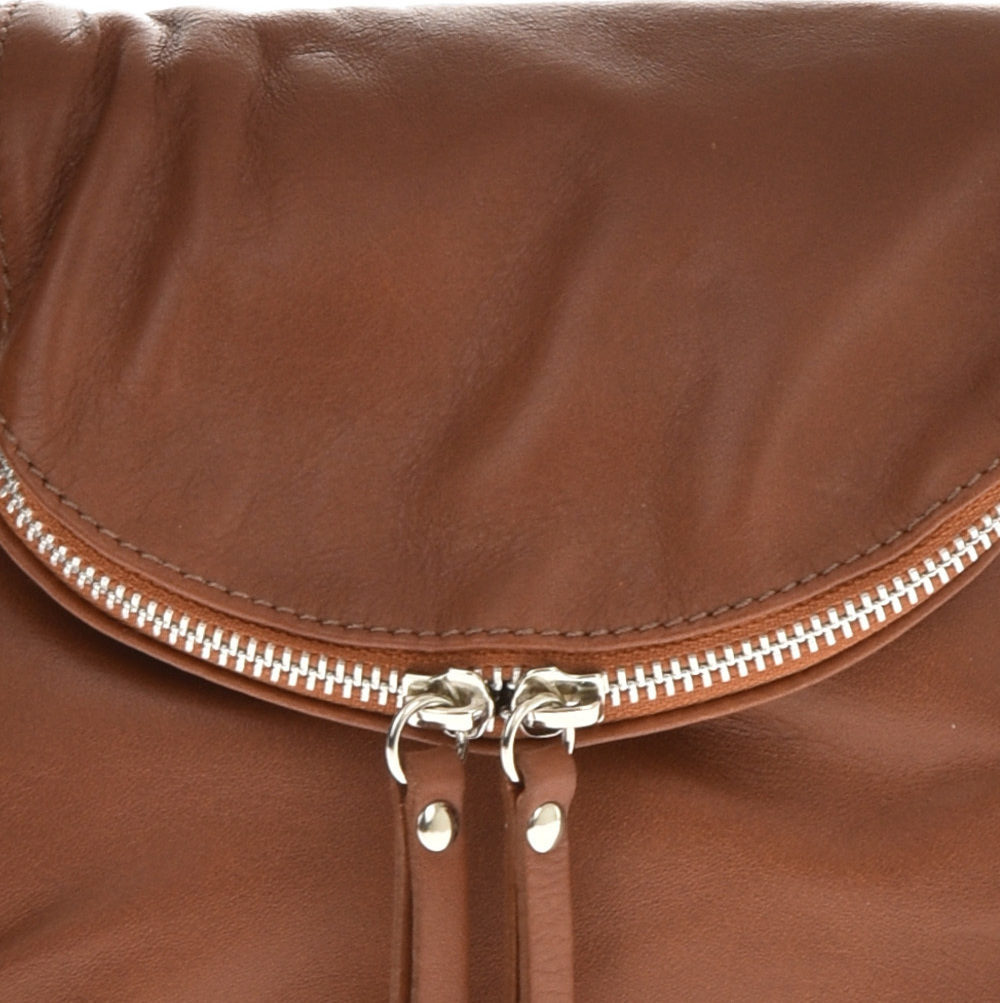 Geanta de umar din piele naturala Promesse PR6232, Cognac, #4, Bagsy