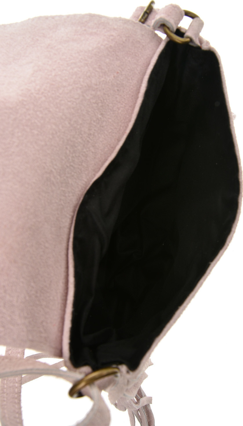Geanta de umar din piele intoarsa Promesse PR6233, Roz prafuit, Nr. 4, Bagsy