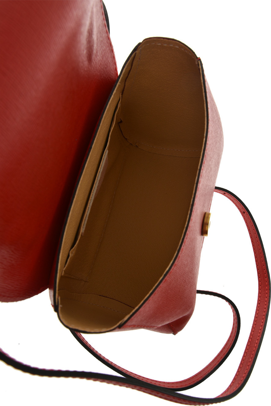 Geanta de umar din piele naturala Promesse PR6277, Rosu, #3, Bagsy