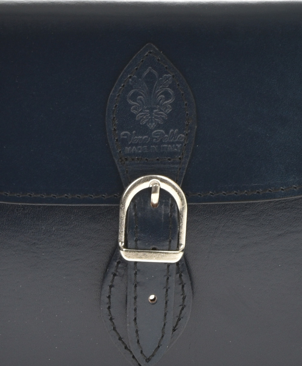 Geanta de umar din piele naturala Patrizia Lucchini PL6278, Albastru, #4, Bagsy