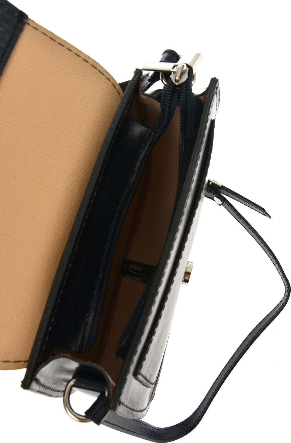 Geanta de umar din piele naturala Patrizia Lucchini PL6278, Albastru, #2, Bagsy