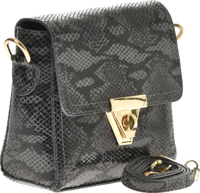 Geanta de umar din piele naturala Promesse PR6284, Gri, #2, Bagsy