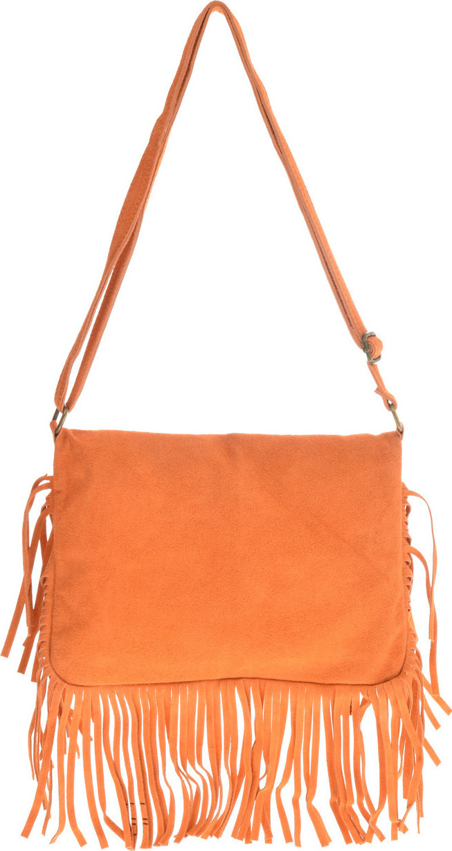 Geanta de umar din piele intoarsa Patrizia Lucchini PL6326, Portocaliu, #3, Bagsy