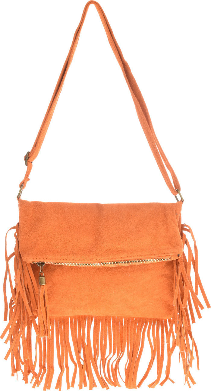 Geanta de umar din piele intoarsa Patrizia Lucchini PL6326, Portocaliu, #1, Bagsy