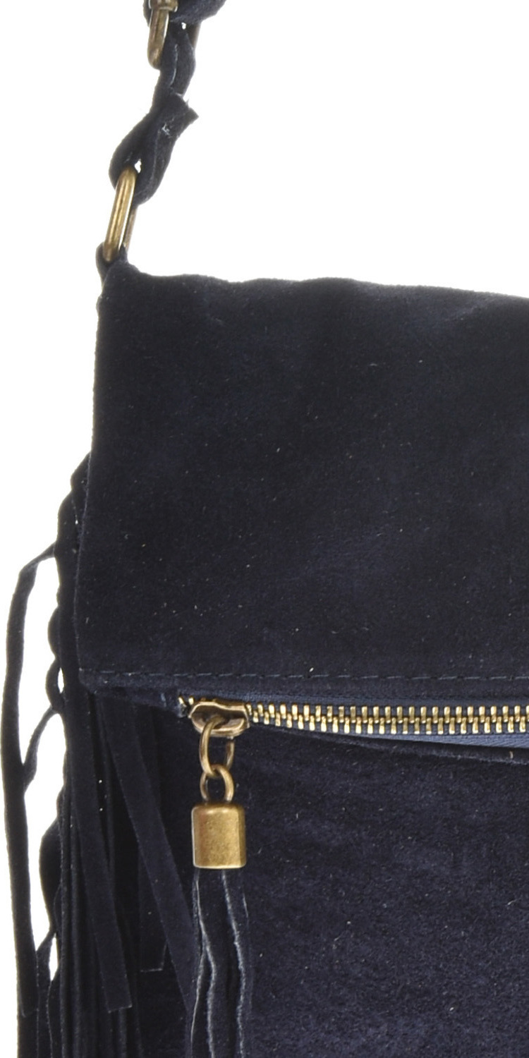 Geanta de umar din piele intoarsa Patrizia Lucchini PL6326, Albastru, #4, Bagsy