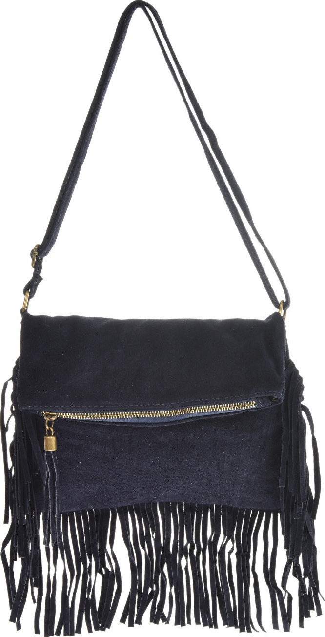 Geanta de umar din piele intoarsa Patrizia Lucchini PL6326, Albastru, #1, Bagsy