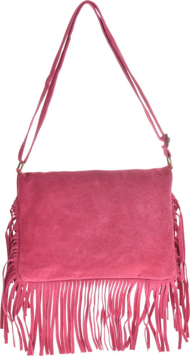 Geanta de umar din piele intoarsa Patrizia Lucchini PL6326, Fucsia, #3, Bagsy