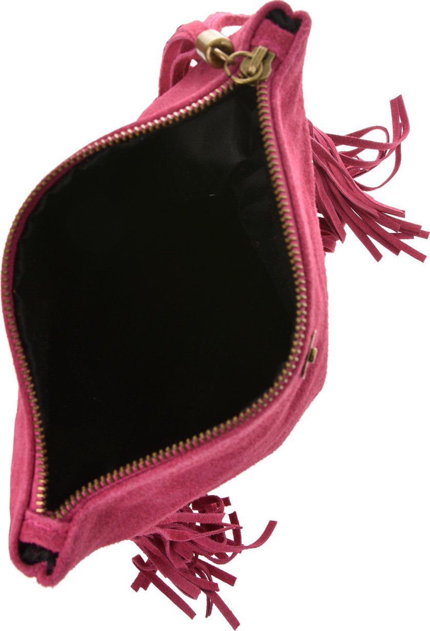 Geanta de umar din piele intoarsa Patrizia Lucchini PL6326, Fucsia, #5, Bagsy