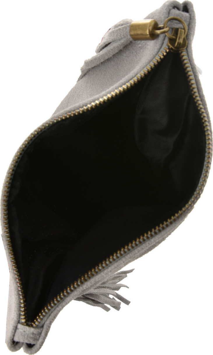 Geanta de umar din piele intoarsa Patrizia Lucchini PL6326, Gri, #5, Bagsy