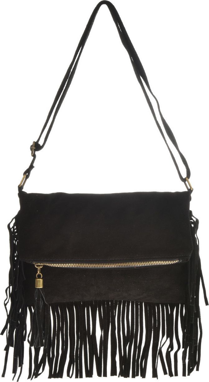 Geanta de umar din piele intoarsa Patrizia Lucchini PL6326, Negru, #1, Bagsy