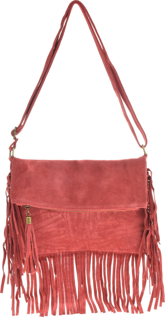 Geanta de umar din piele intoarsa Patrizia Lucchini PL6326, Rosu, #1, Bagsy