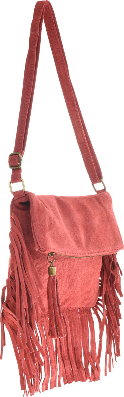 Geanta de umar din piele intoarsa Patrizia Lucchini PL6326, Rosu, #2, Bagsy