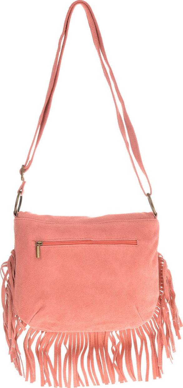 Geanta de umar din piele intoarsa Patrizia Lucchini PL6337, Roz, #3, Bagsy