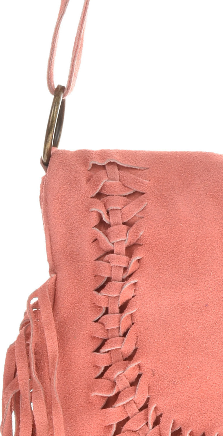 Geanta de umar din piele intoarsa Patrizia Lucchini PL6337, Roz, #4, Bagsy