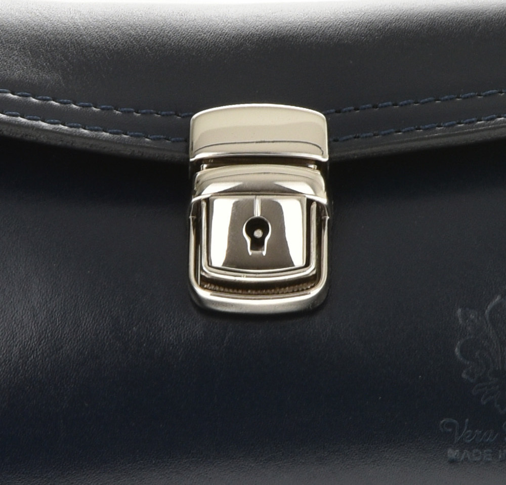 Geanta de umar din piele naturala Patrizia Lucchini PL6353, Albastru, #4, Bagsy