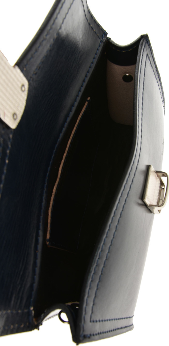 Geanta de umar din piele naturala Patrizia Lucchini PL6353, Albastru, #5, Bagsy