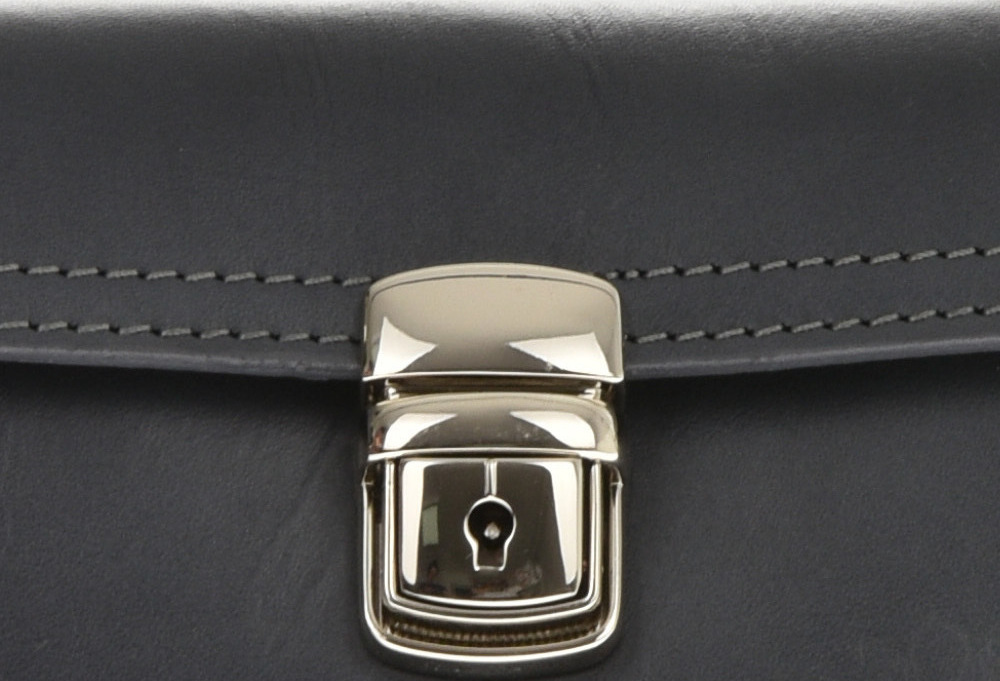 Geanta de umar din piele naturala Patrizia Lucchini PL6353, Gri, #4, Bagsy