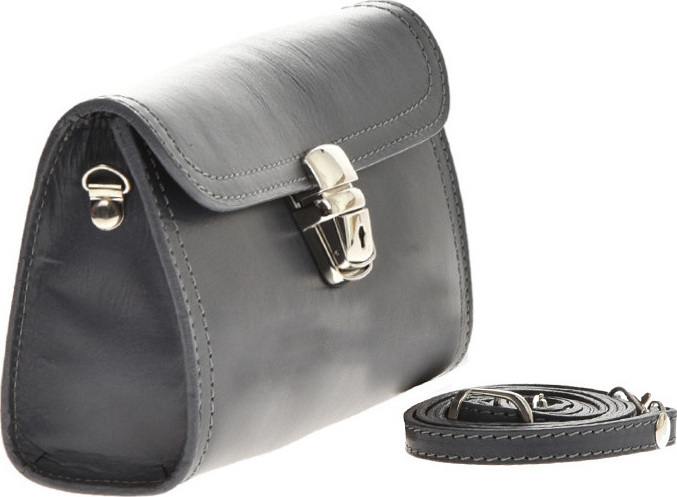 Geanta de umar din piele naturala Patrizia Lucchini PL6353, Gri, #2, Bagsy