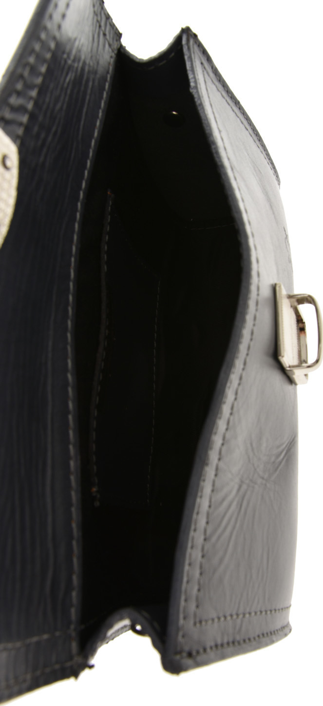 Geanta de umar din piele naturala Patrizia Lucchini PL6353, Gri, #5, Bagsy