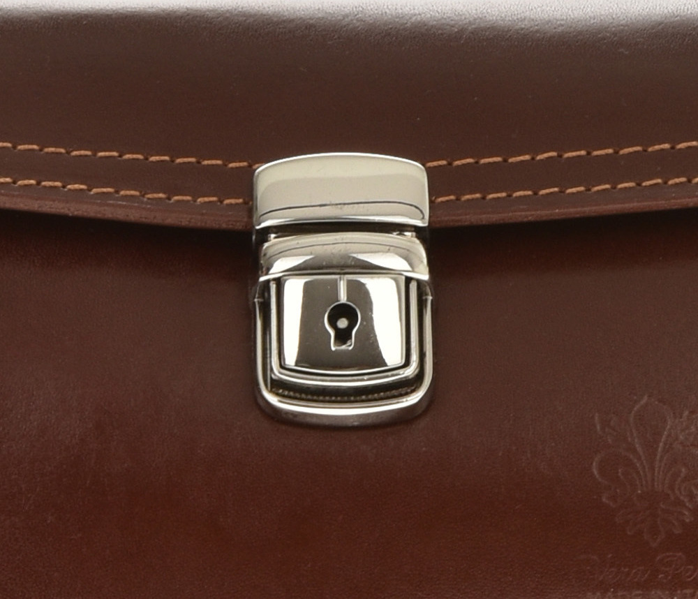 Geanta de umar din piele naturala Patrizia Lucchini PL6353, Maro, #4, Bagsy