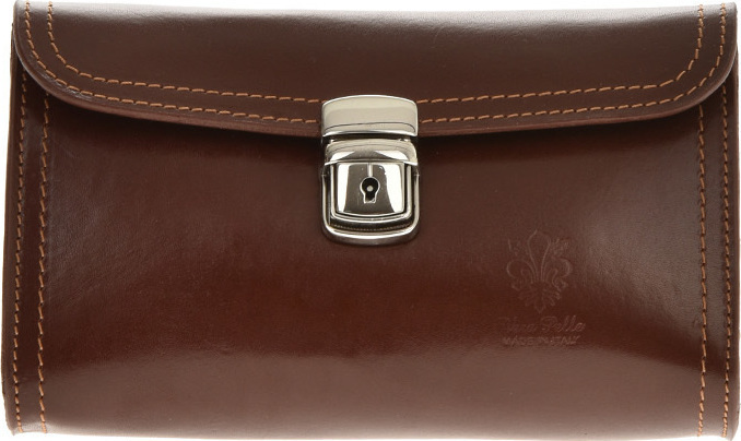 Geanta de umar din piele naturala Patrizia Lucchini PL6353, Maro, #1, Bagsy