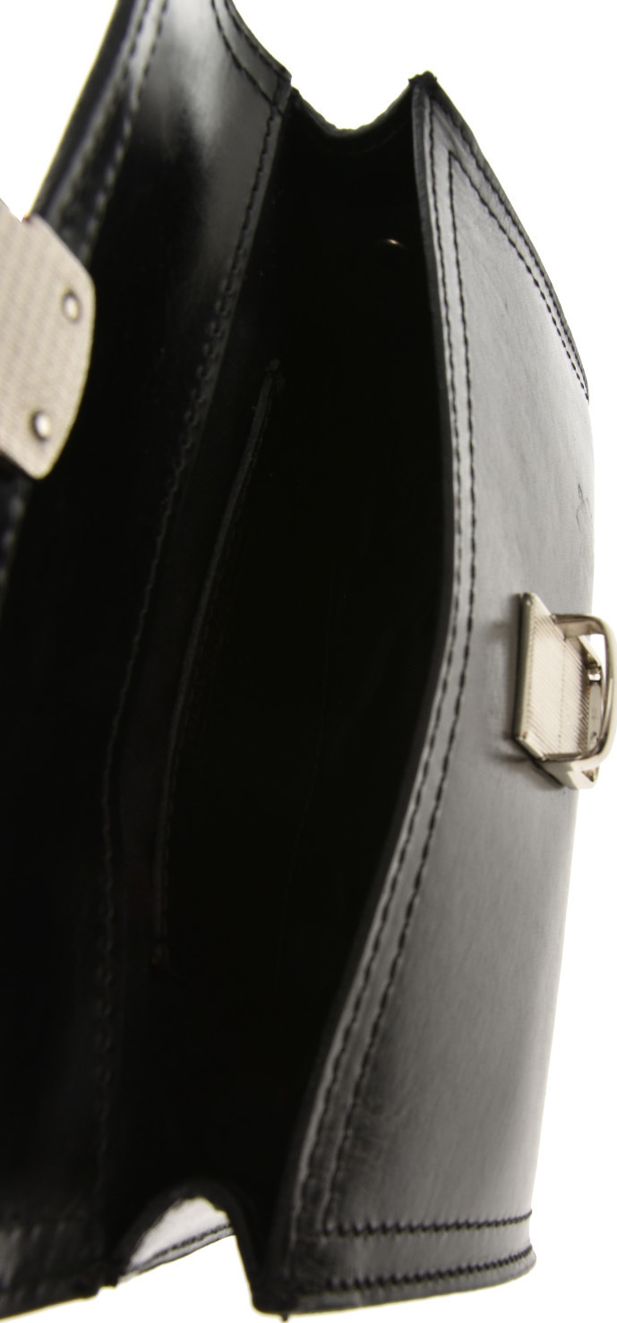 Geanta de umar din piele naturala Patrizia Lucchini PL6353, Negru, #5, Bagsy