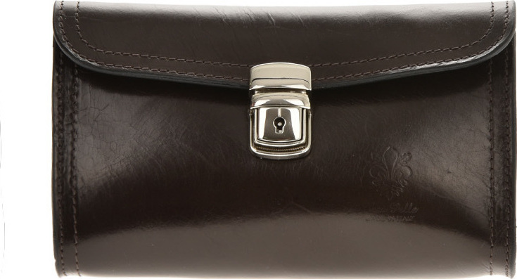 Geanta de umar din piele naturala Patrizia Lucchini PL6353, Maro inchis, #1, Bagsy