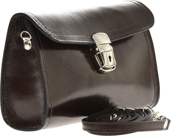 Geanta de umar din piele naturala Patrizia Lucchini PL6353, Maro inchis, #2, Bagsy